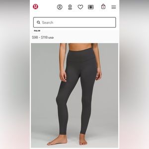 Lululemon Align High Rise Leggings 28”